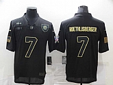 Nike Steelers 7 Ben Roethlisberger Black 2020 Salute To Service Limited Jersey,baseball caps,new era cap wholesale,wholesale hats